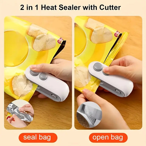 Rechargeable 2 in 1 Portable Mini Food Bag