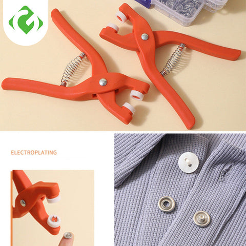 Imported Metal Snap Button Set with Hand Pressure Plier Button Press