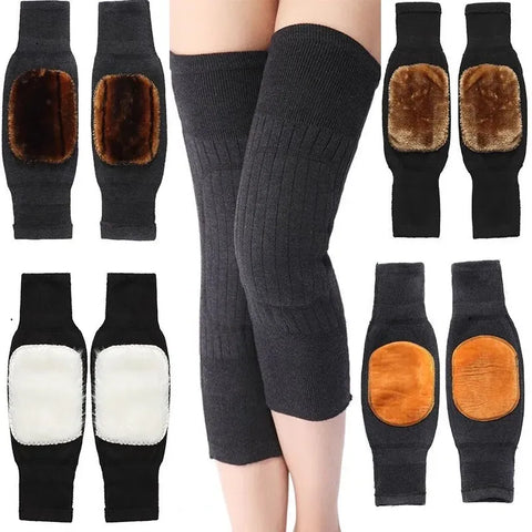 2 Pcs Warm Wool Knee Pads