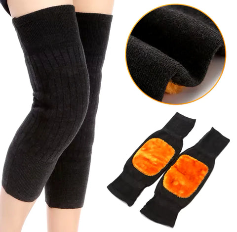 2 Pcs Warm Wool Knee Pads
