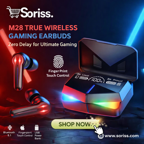 M28 Gaming Wireless Earbuds – Power. Precision. Performance.
