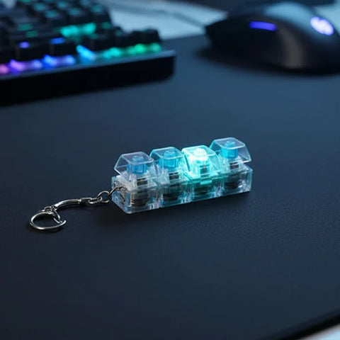 Keyboard Fidget Stress Relief Keychain for Kids & Adults (KC)