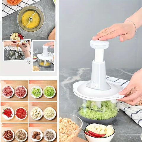 Manual Hand Push Multifunctional Chopper Mixer Cutter and Grinder