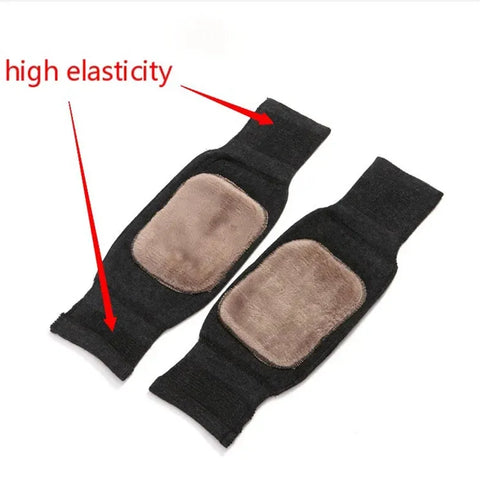 2 Pcs Warm Wool Knee Pads