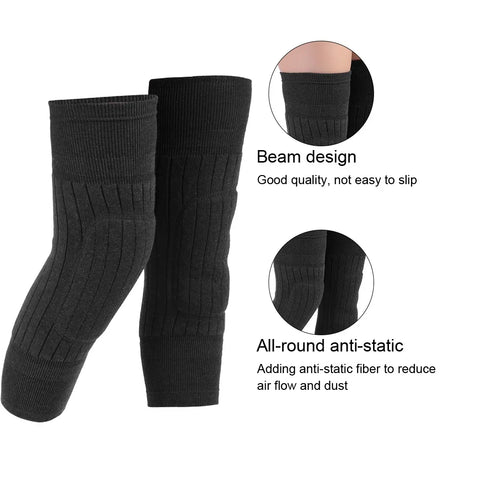 2 Pcs Warm Wool Knee Pads